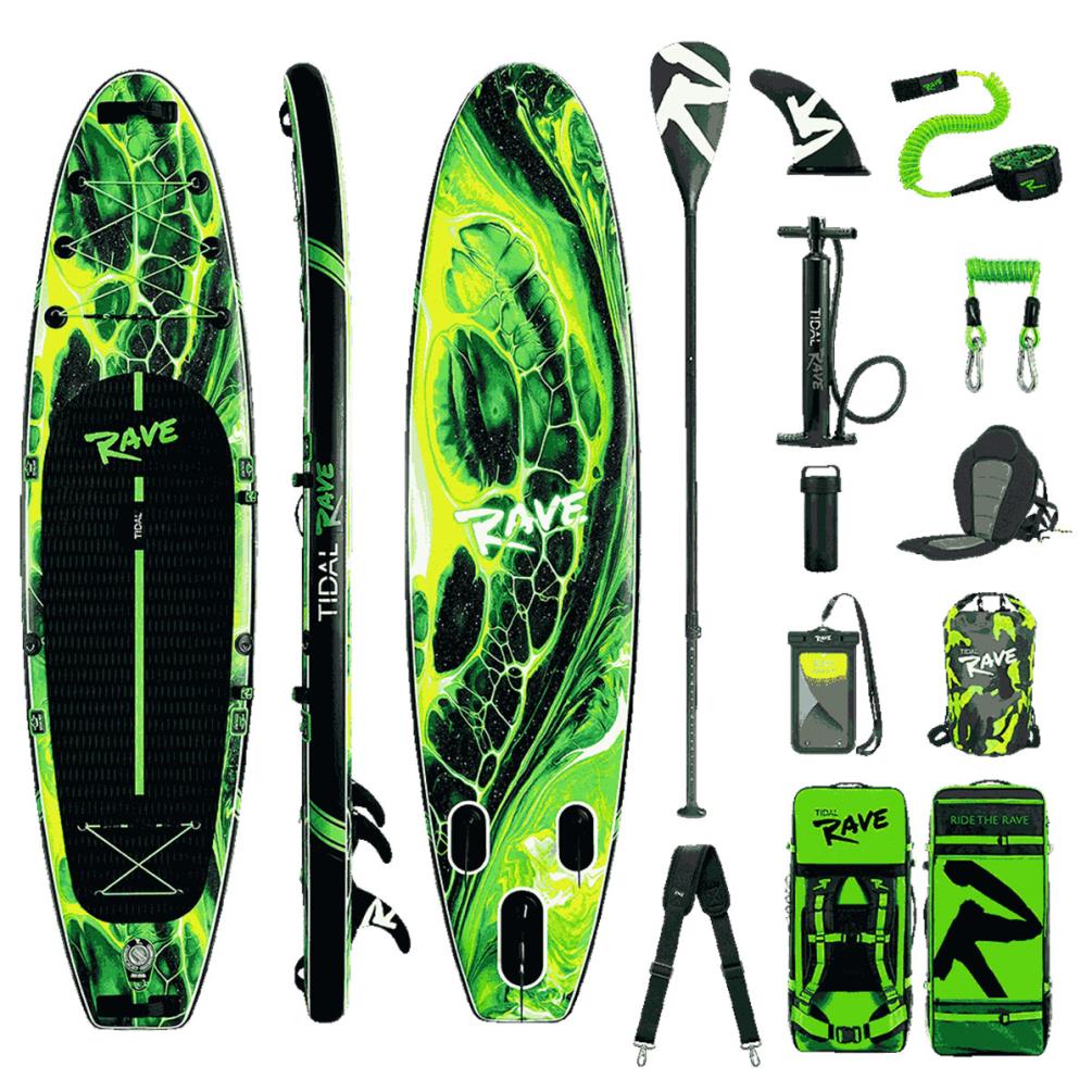 Tidal Rave ACRYLIC Inflatable Paddle Board 10’ 6